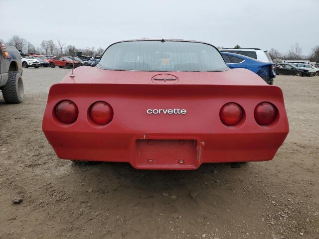 1G1AY876XBS424954 - 1981 CHEVROLET CORVETTE RED photo 6