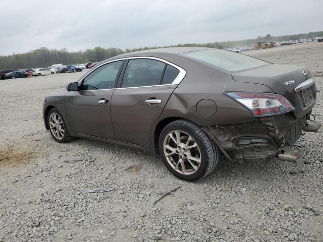 1N4AA5AP8EC448329 - 2014 NISSAN MAXIMA S BROWN photo 2