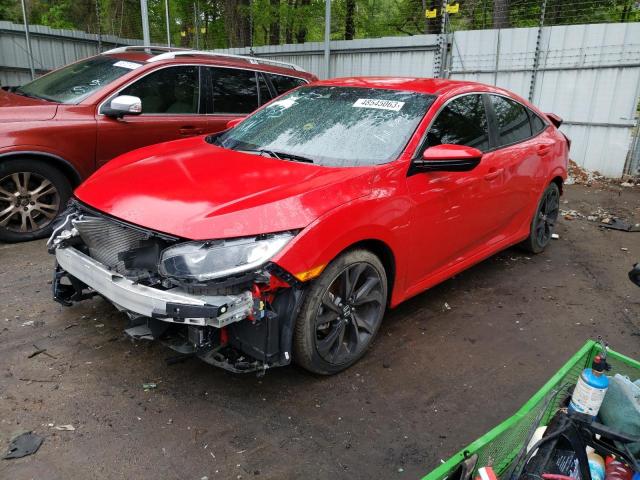2HGFC2F82KH524437 - 2019 HONDA CIVIC SPORT 红色 照片 1