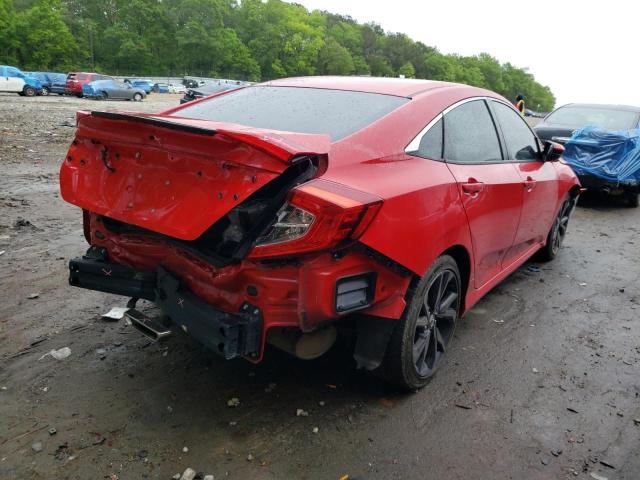 2HGFC2F82KH524437 - 2019 HONDA CIVIC SPORT 红色 照片 3