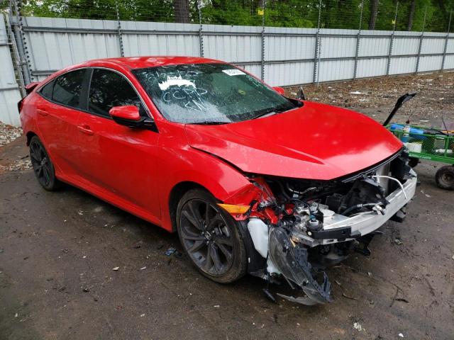 2HGFC2F82KH524437 - 2019 HONDA CIVIC SPORT 红色 照片 4
