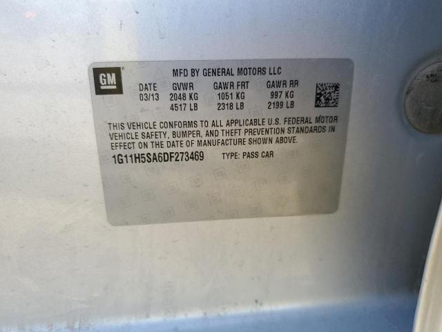 1G11H5SA6DF273469 - 2013 CHEVROLET MALIBU LTZ Gümüş foto 12