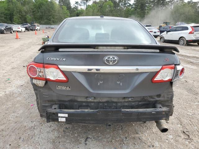 2T1BU4EE3BC590390 - 2011 TOYOTA COROLLA BASE GRAY photo 6