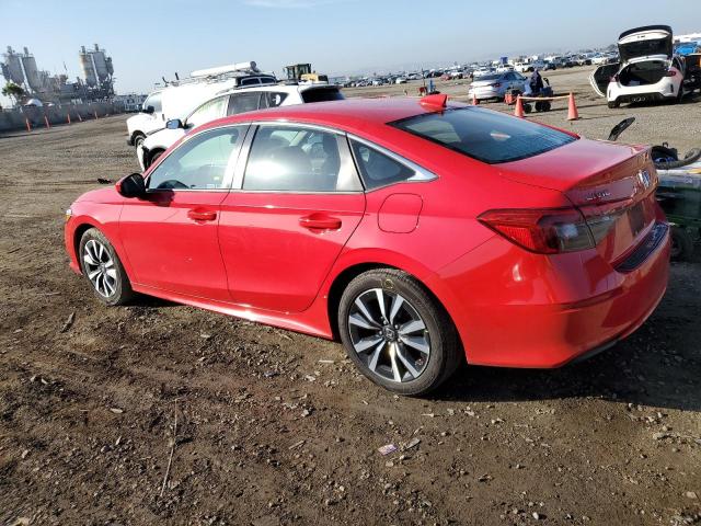 2HGFE1F71NH303900 - 2022 HONDA CIVIC EX RED photo 2