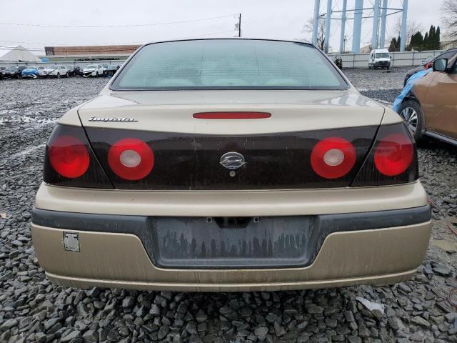 2G1WF52E749428117 - 2004 CHEVROLET IMPALA TAN photo 6