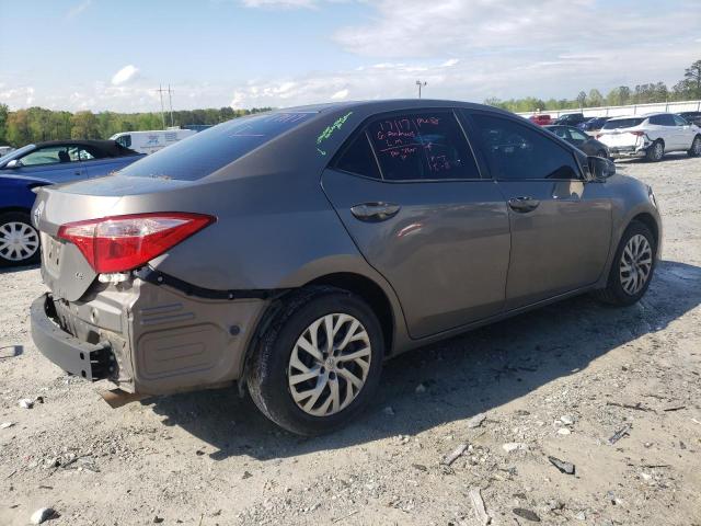 5YFBURHEXHP672702 - 2017 TOYOTA COROLLA L GRAY photo 3
