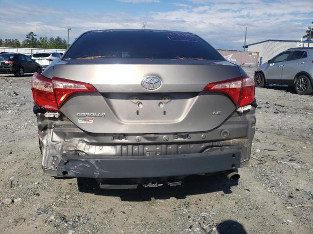 5YFBURHEXHP672702 - 2017 TOYOTA COROLLA L GRAY photo 6