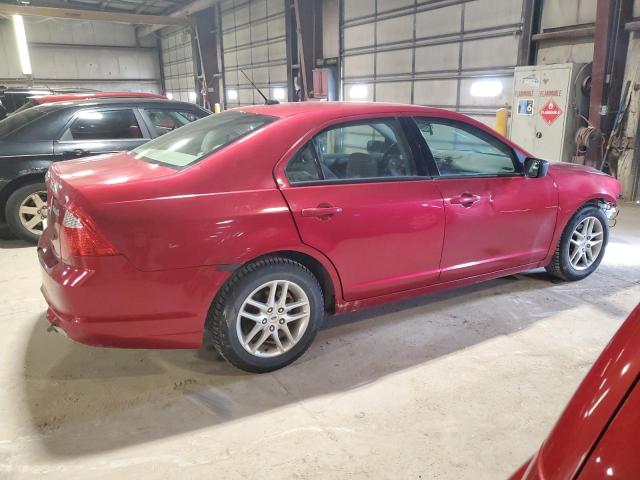 3FAHP0GA2CR248709 - 2012 FORD FUSION S RED photo 3