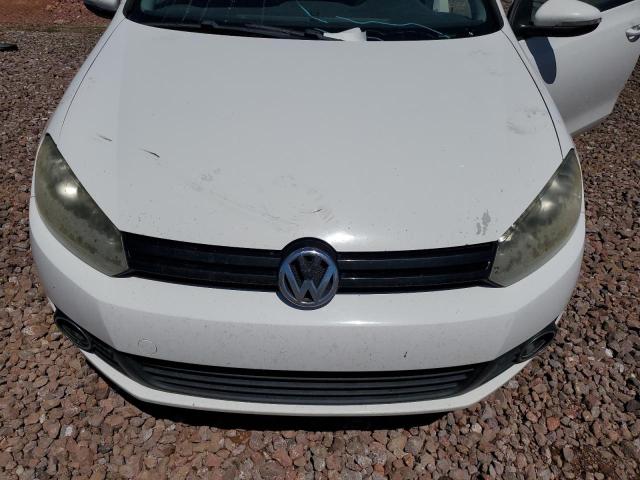 WVWMM7AJ8CW009990 - 2012 VOLKSWAGEN GOLF WHITE photo 11