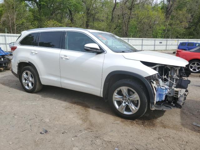 5TDYZRFH4KS295176 - 2019 TOYOTA HIGHLANDER LIMITED WHITE photo 4