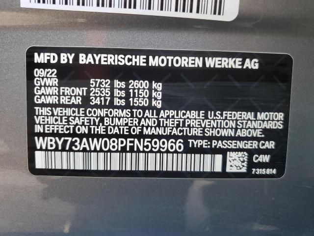 WBY73AW08PFN59966 - 2023 BMW I4 EDRIVE GRAY photo 13