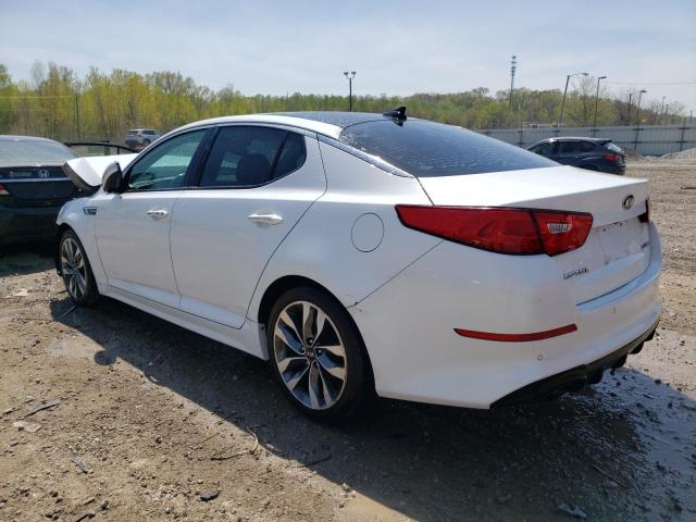 5XXGR4A63EG264608 - 2014 KIA OPTIMA SX WHITE photo 2