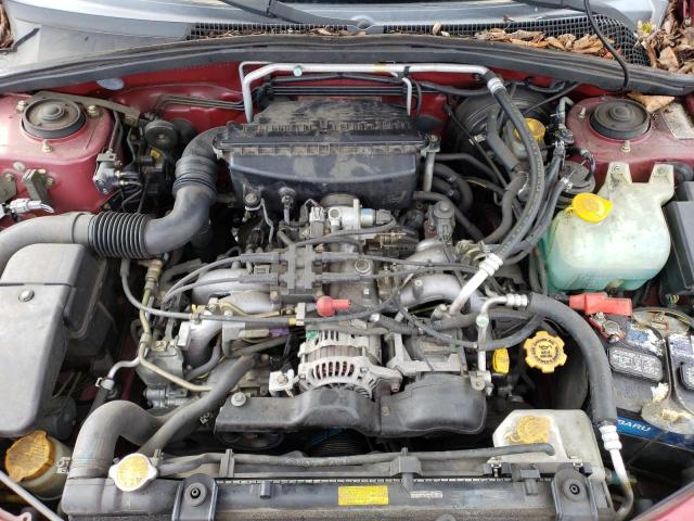 JF1SG65644H711248 - 2004 SUBARU FORESTER 2.5XS Красный фото 11