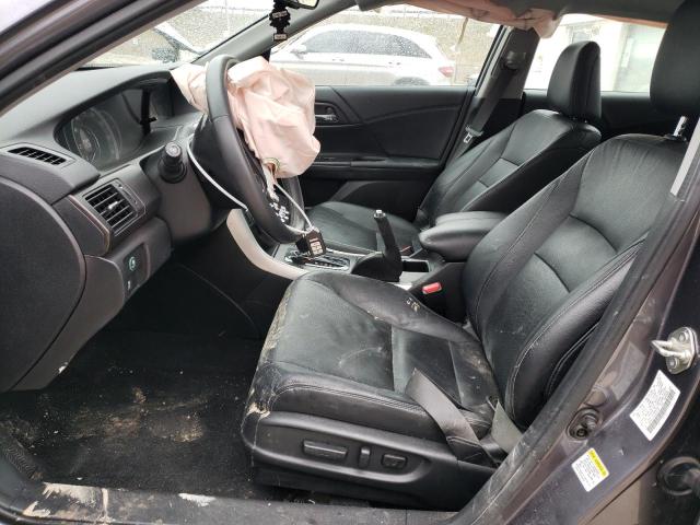 1HGCR2F83FA023708 - 2015 HONDA ACCORD EXL GRAY photo 7