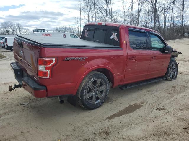 1FTEW1EP2LFB85394 - 2020 FORD F150 SUPERCREW RED photo 3
