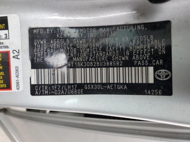 4T1BK3DB2BU388582 - 2011 TOYOTA AVALON BASE Gümüş foto 12