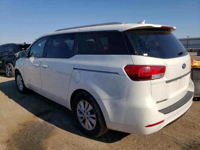 KNDMB5C1XF6057826 - 2015 KIA SEDONA LX WHITE photo 2