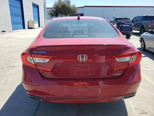 1HGCV1F39JA192960 - 2018 HONDA ACCORD SPORT RED photo 6