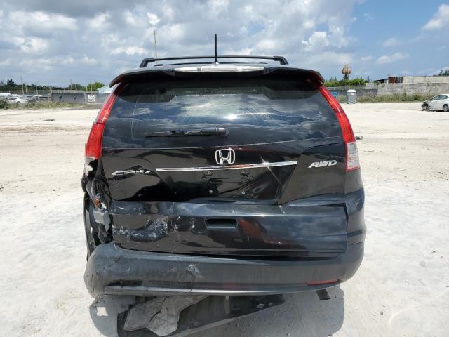 2HKRM4H7XCH601184 - 2012 HONDA CR-V EXL BLACK photo 6