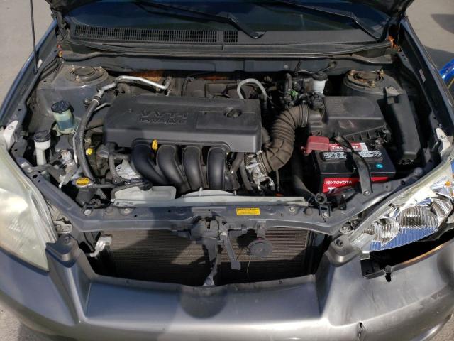 2T1KR32E95C451448 - 2005 TOYOTA COROLLA MA XR GRAY photo 11