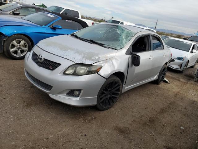 1NXBU40E89Z122641 - 2009 TOYOTA COROLLA BASE SILVER photo 1