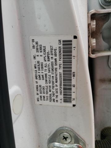 1HGCP2F89AA020097 - 2010 HONDA ACCORD EXL WHITE photo 12