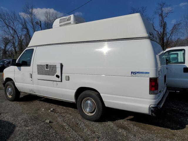 1FTSS34L83HB75417 - 2003 FORD ECONOLINE E350 SUPER DUTY VAN WHITE photo 2