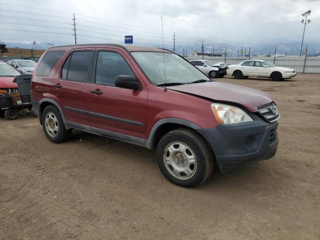 JHLRD78595C028568 - 2005 HONDA CR-V LX RED photo 4