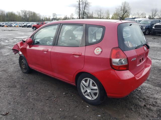 JHMGD38477S032761 - 2007 HONDA FIT RED photo 2