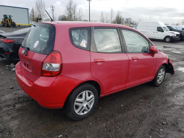 JHMGD38477S032761 - 2007 HONDA FIT RED photo 3