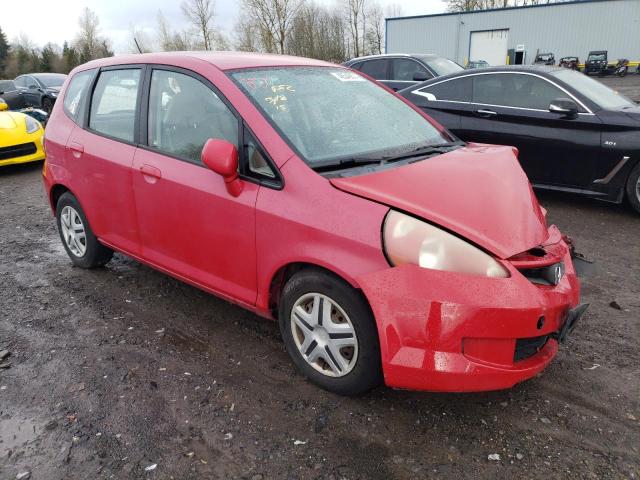 JHMGD38477S032761 - 2007 HONDA FIT RED photo 4