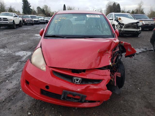 JHMGD38477S032761 - 2007 HONDA FIT RED photo 5