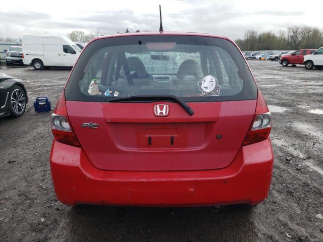 JHMGD38477S032761 - 2007 HONDA FIT RED photo 6