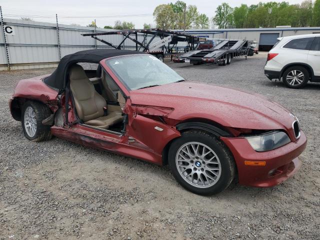 WBACN33451LK45792 - 2001 BMW Z3 2.5 RED photo 4