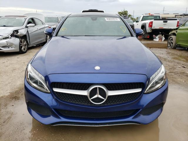 WDDWJ4KB7HF551652 - 2017 MERCEDES-BENZ C 300 4MATIC BLUE photo 5