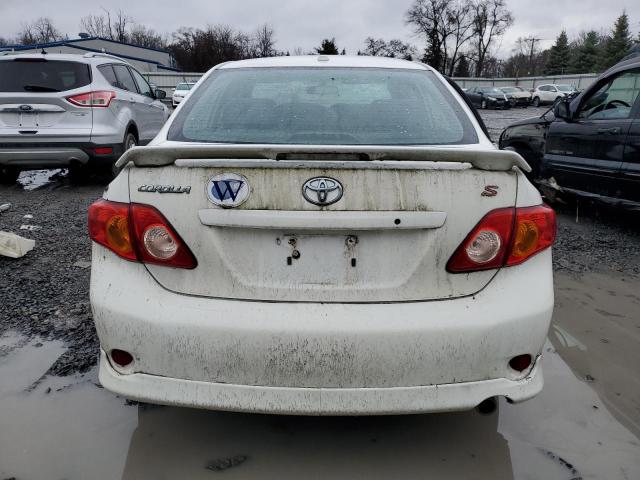 2T1BU40E39C115162 - 2009 TOYOTA COROLLA BASE WHITE photo 6