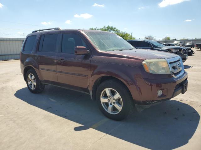 5FNYF48459B010571 - 2009 HONDA PILOT EX BURGUNDY photo 4