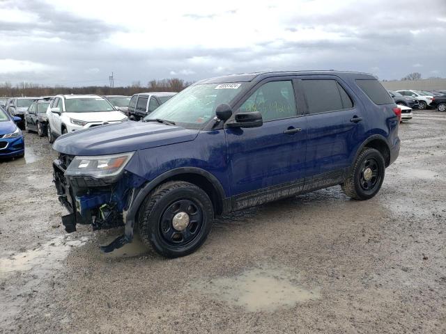 1FM5K8AR0KGA78845 - 2019 FORD EXPLORER POLICE INTERCEPTOR Mavi foto 1