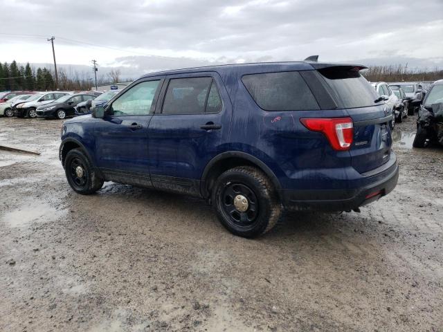 1FM5K8AR0KGA78845 - 2019 FORD EXPLORER POLICE INTERCEPTOR BLUE photo 2