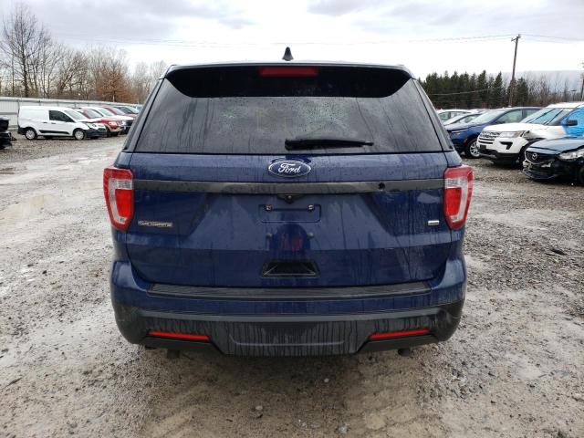 1FM5K8AR0KGA78845 - 2019 FORD EXPLORER POLICE INTERCEPTOR BLUE photo 6