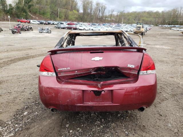 2G1WD57CX91159260 - 2009 CHEVROLET IMPALA SS BURGUNDY photo 6