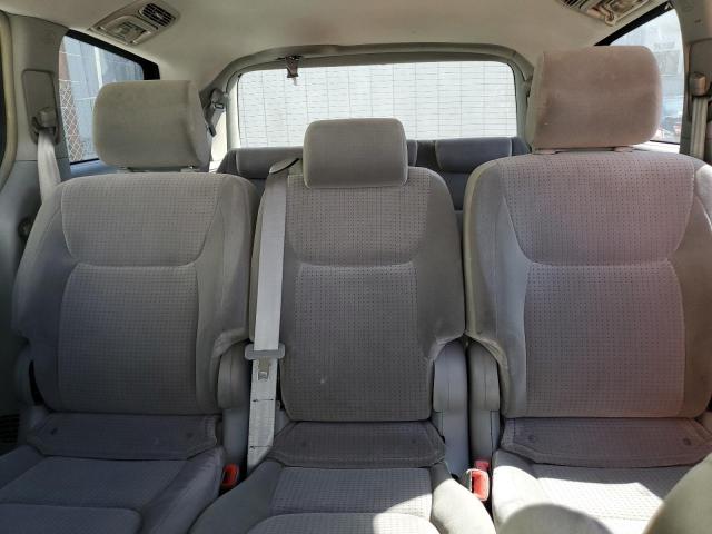 5TDZA23C96S500296 - 2006 TOYOTA SIENNA CE GRAY photo 10