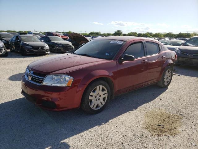 1C3CDZAB6EN190441 - 2014 DODGE AVENGER SE MAROON photo 1