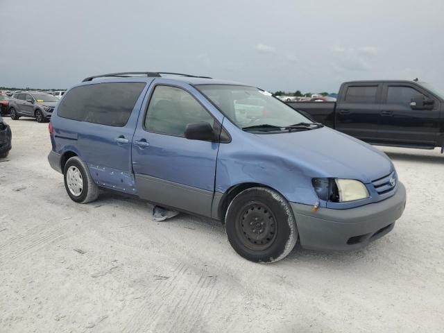 4T3ZF13C33U508772 - 2003 TOYOTA SIENNA LE BLUE photo 4