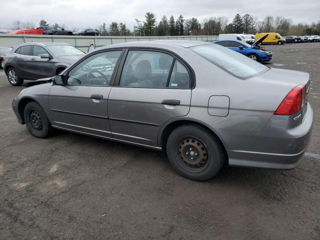 2HGES16315H608430 - 2005 HONDA CIVIC DX VP GRAY photo 2