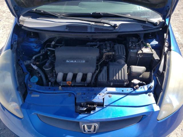 JHMGD38687S003769 - 2007 HONDA FIT S 蓝色 照片 11