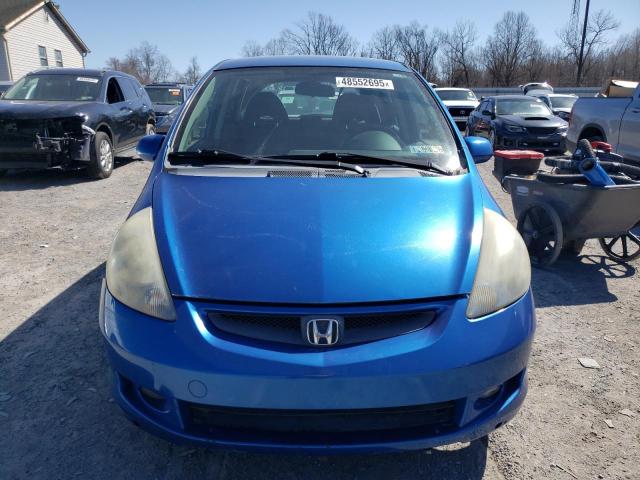 JHMGD38687S003769 - 2007 HONDA FIT S 蓝色 照片 5