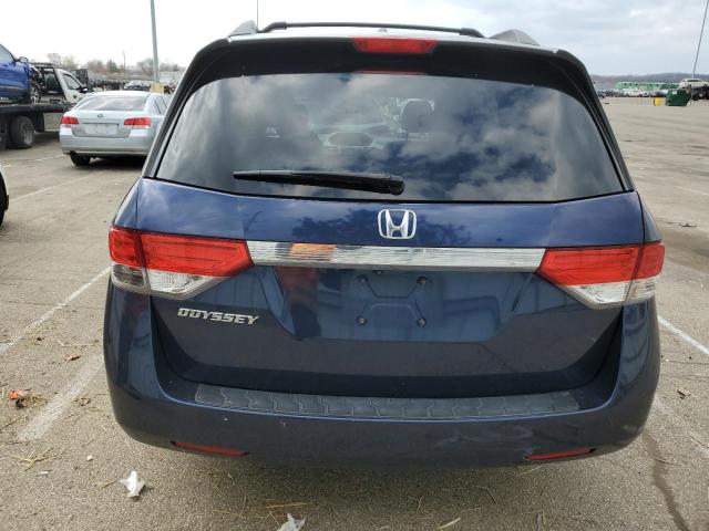 5FNRL5H63EB114152 - 2014 HONDA ODYSSEY EXL BLUE photo 6