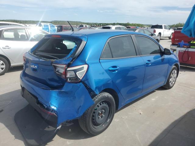 3KPA25AD7NE475205 - 2022 KIA RIO S BLUE photo 3