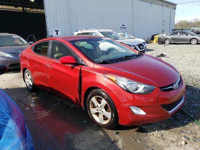 KMHDH4AE4CU367049 - 2012 HYUNDAI ELANTRA GLS RED photo 4